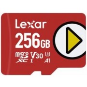 Lexar Ultra Tarjeta de Memoria microSDXC 256GB - Velocidad de Lectura hasta 160MB/s - Color Rojo