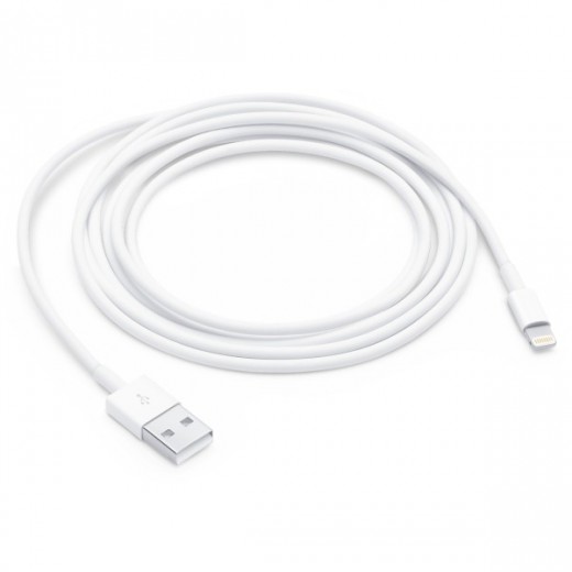 Apple Cable Lightning a USB-A - Longitud 0.50m - Color Blanco