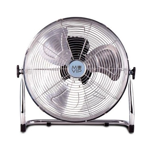 Muvip Ventilador Industrial de Suelo - 55W - 3 Velocidades - Color Plata