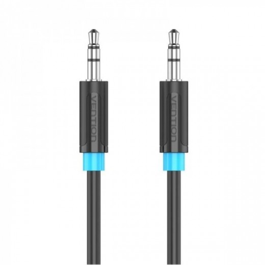 Vention Cable de Audio 3.5mm Macho a Macho - 0.8m - Color Negro