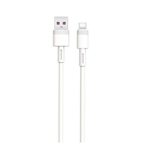 XO Cable NBQ166 Carga Rapida USB - Tipo C - 5A - 1m - Color Blanco