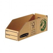 Fellowes Bankers Box Earth Bandeja de Carton 98mm - Montaje Manual - Carton Reciclado Certificacion FSC - Color Marron