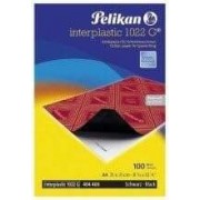 Pelikan Paquete de 10 Papel Carbon Interplastic 1022G - Ideal para Copias Precisas y Limpias - Color Negro