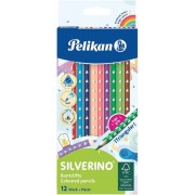 Pelikan Caja de 12 Lapices de Colores Triangulares Finos - Mina Antirotura - FSC