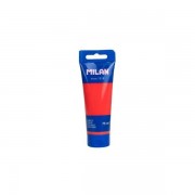 Milan Tubo de Pintura Acrilica 75ml - Pigmentos de Alta Calidad - Mezclable - Color Rojo Sandia