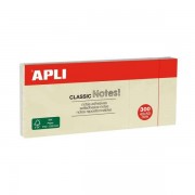 Apli Classic 3 Blocs de 100 Notas Adhesivas 40 x 50 mm - Color Amarillo