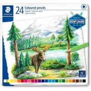 Staedtler 146C Pack de 24 Lapices de Colores - Mina Suave - Colores Surtidos