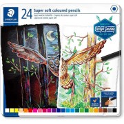 Staedtler Super Soft 149C Pack de 24 Lapices de Colores - Mina Extra Suave - Colores Surtidos