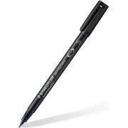 Staedtler Lumocolor Permanent 313 Rotulador Permanente de Punta Fina - Trazo 0.4mm - Secado Rapido - Color Negro