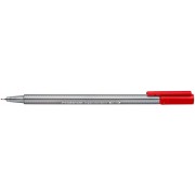 Staedtler Triplus Fineliner 334 Rotulador de Punta Fina - Trazo de 0.3mm - Tinta Base de Agua - Color Rojo