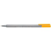 Staedtler Triplus Fineliner 334 Rotulador de Punta Fina - Trazo de 0.3mm - Tinta Base de Agua - Color Naranja Neon