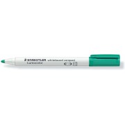 Staedtler Lumocolor 341 Marcador para Pizarra Blanca - Punta Biselada 1 - 2mm Aprox - Secado Rapido - Color Verde