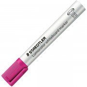 Staedtler Lumocolor 351 Rotulador para Pizarra - Punta Redonda - Trazo 2mm - Capuchon con Clip - Color Rosa