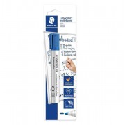 Staedtler Lumocolor 351 Rotulador para Pizarra Blanca - Trazo 2mm - Secado Rapido - Recargable - Color Azul