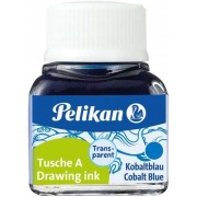 Pelikan Tinta China 523 10ml N.8 - 10ml - Ideal para Dibujo y Caligrafia - Resistente al Agua - Color Azul Cobalto