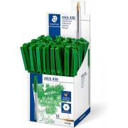 Staedtler Stick 430 Boligrafo con Capuchon - Punta 0.35mm - Tinta Endeleble - Color Verde