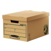 Fellowes Bankers Box Earth Maxi Contenedor de Archivos - Montaje Manual - Carton Reciclado Certificacion FSC - Color Marron