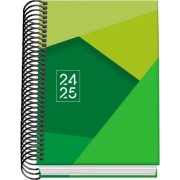 Dohe Tamgram Agenda Escolar Espiral A6 - Dia Pagina - Papel 70g/m2 - Cubierta de Carton Plastificado - Color Verde