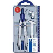 Staedtler Noris 550 02 Compas de Precision - Aguja y Mina Intercambiables - Mecanismo de Ajuste Rapido