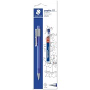 Staedtler Graphite 777 1 Portaminas 0.5mm + 1 Tubo de Minas HB - Cuerpo Engomado - Guia de Mina Antirrotura - Colores Surtidos