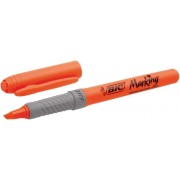 Bic Highlighter Grip Marcador Fluorescente - Punta Biselada - Trazo entre 1.60 y 3.30 mm - Grip Texturizado - Color Naranja