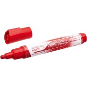 Bic Velleda Liquid Ink Marcador para Pizarra - Punta Media - Trazo 2.3mm - Tinta Liquida con Base de Alcohol - Color Rojo