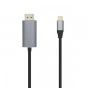 Aisens Cable Conversor USB-C a Displayport 4K@60HZ - USB-C/M-DP/M - 1.8M - Color Negro