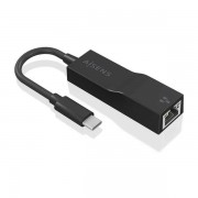 Aisens Conversor USB3.1 GEN1 USB-C a Ethernet Gigabit 10/100/1000 Mbps - 11cm - Color Negro