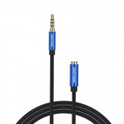 Vention Cable Extension Audio TRSS 3.5mm Macho a Hembra - 2m - Algodon Trenzado - Aluminio Azul