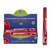 Bismark Rotulador para Pizarra - Tinta a Base de Alcohol - Punta Media de Fibra Acrilica - Punta Redonda - Color Rojo