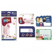 Bismark Pack de 4 Etiquetas Grandes Adhesivas para Regalos - Tematica Reyes Magos - Diseños Surtidos - Espacio para Escribir