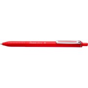 Pentel iZee Boligrafo de Bola Retractil - Punta 0.7mm - Trazo 0.35mm - Clip de Metal - Color Rojo