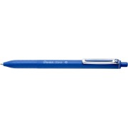 Pentel iZee Boligrafo de Bola Retractil - Punta 0.7mm - Trazo 0.35mm - Clip de Metal - Color Azul