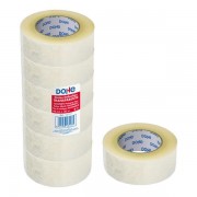 Dohe Precinto de Polipropileno Resistente 48mmx132m - Adhesivo Potente - Transparente