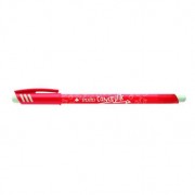 Tratto Cancellik Boligrafo de Bola - Tinta Borrable - Trazo 0.4mm - Doble Goma - Color Rojo