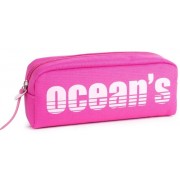 Oceans Wave California Estuche de 1 Cremallera - Tirador Ergonomico - Color Fucsia