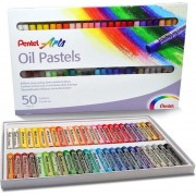 Pentel Oil Pastels Pack de 50 Pasteles Oleo - Blandos