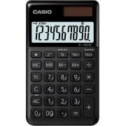 Casio SL-1000SC Calculadora de Bolsillo - Pantalla Extragrande de 10 Digitos - Alimentacion Solar y Pilas - Color Negro