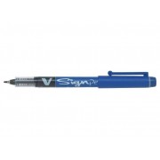 Pilot Rotulador de Punta Fina V-Sign Pen - Punta Fina de 2mm - Trazo de 0.6mm - Color Azul