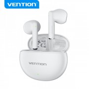 Vention Auriculares Bluetooth 5.3 con Estuche de Carga - 6h Autonomia ELF 06 - Color Blanco