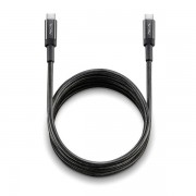 NGS Cable 2.0 USB-C Macho a USB-A Macho - Carga Ultrarapida hasta 65W - Longitud 3m - Color Negro