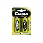 Cegasa Super Alcaline LR20 Pack 2 Pilas LR20 1.5V - Alta Tecnologia - Fiabilidad - Elevado Rendimiento