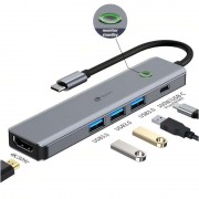 Leotec Adaptador 5 en 1 USB-C a 1xHDMI