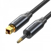 Vention Cable de Audio de Fibra Optica - 2m - Color Negro