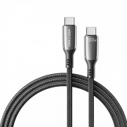 Vention Cable USB-C Macho a USB-C Macho - 1.2m - 5A - PD100W - Color Negro