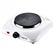 Muvip Cocina Electrica 1 Fuego 1000W - 5 Niveles de Potencia - Color Blanco