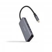 Nanocable Hub USB-C 3.2 con 4x Puertos USB-C 3.2 - Velocidad de Transferencia de hasta 5Gbps - Cable de 0.10m