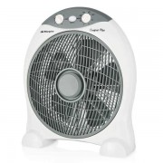 Orbegozo Box Fan BF 1030 Ventilador Portatil Refrescante - Potente Motor de 45W - Temporizador de 2h - Silencioso y Compacto