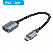 Vention Conversor USB-C Macho a USB Hembra - 0.15m - Color Gris