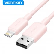 Vention Cable USB 2.0 Lightning - Interfaz USB-A/Lightning - Transmision 480Mbps - Salida 2.4A - Color Rosa